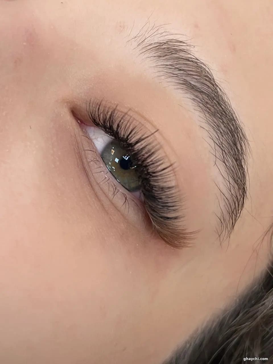 نمونه کار مژه — اکستنشن مژه زنانه در شهرک راه آهن، تهران — نگارین