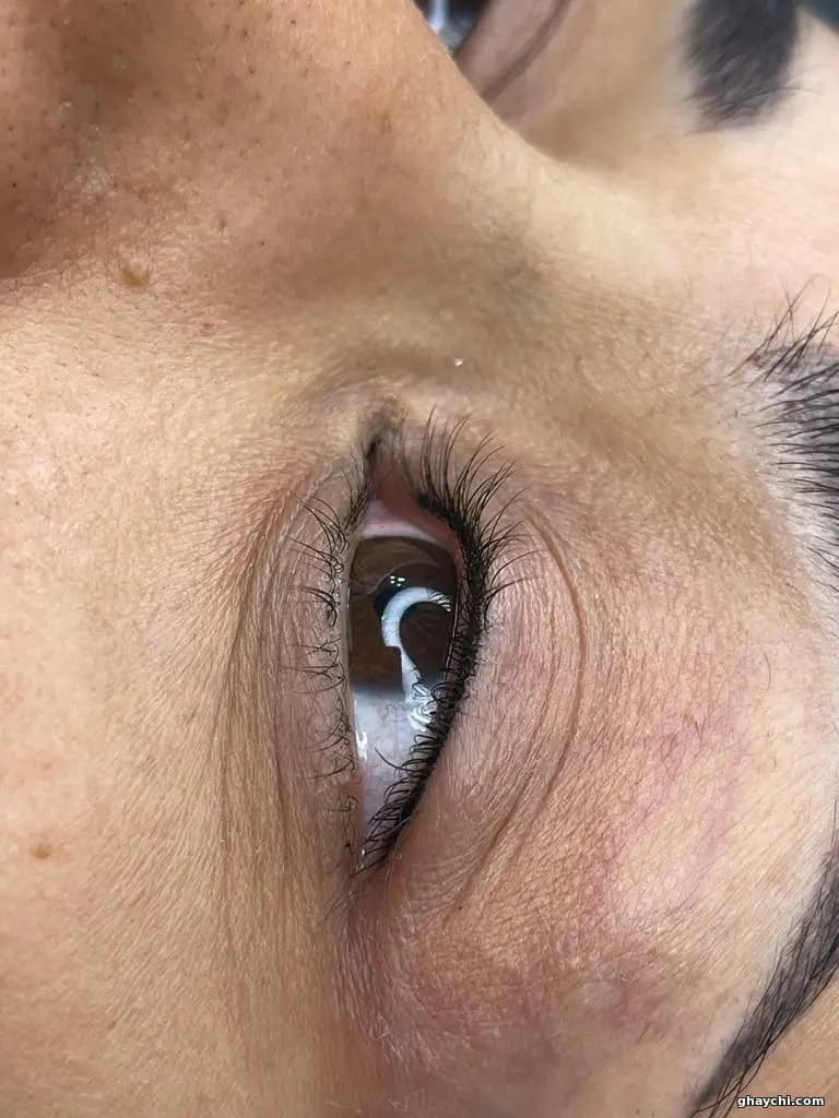 نمونه کار آرایش دائم — بن مژه زنانه در یزد، یزد — فاطمه حکیمی
