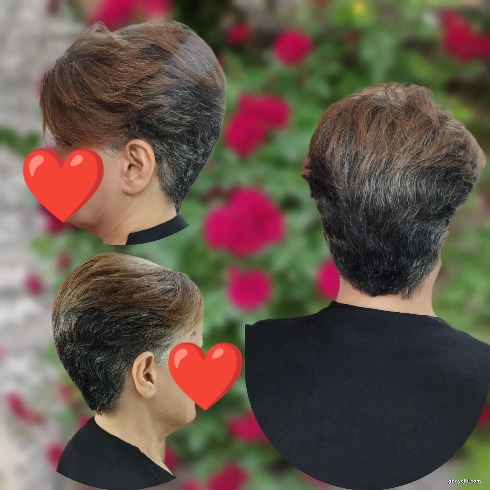 نمونه کار مو — کوتاهی و کپ مو قبل و بعد زنانه در  خیابان بهار، تبریز — فاطمه تبریزی