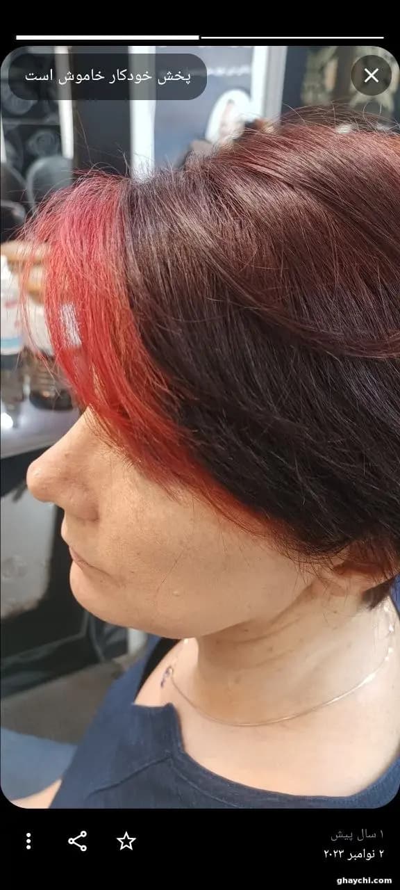 نمونه کار مو — دکلره و رنگ مو زنانه در رشت، رشت — سالن دیبا