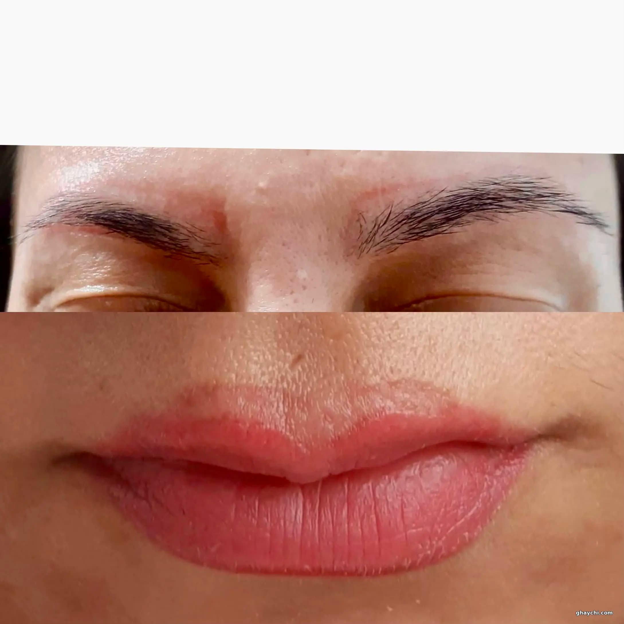 نمونه کار آرایش دائم — ریمووال قبل و بعد زنانه در کرج، کرج — آمن موسوی