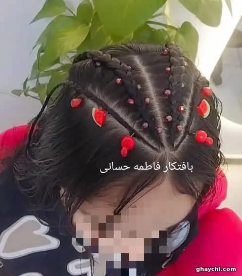 نمونه کار مو — بافت مو زنانه در گلستان، اهواز — فاطمه حسانی