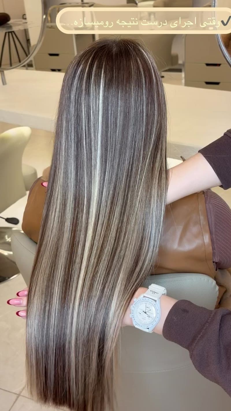 نمونه کار مو — کراتین و پروتئین تراپی ویدئو زنانه در رشت، رشت — نرجس اکبرزاده