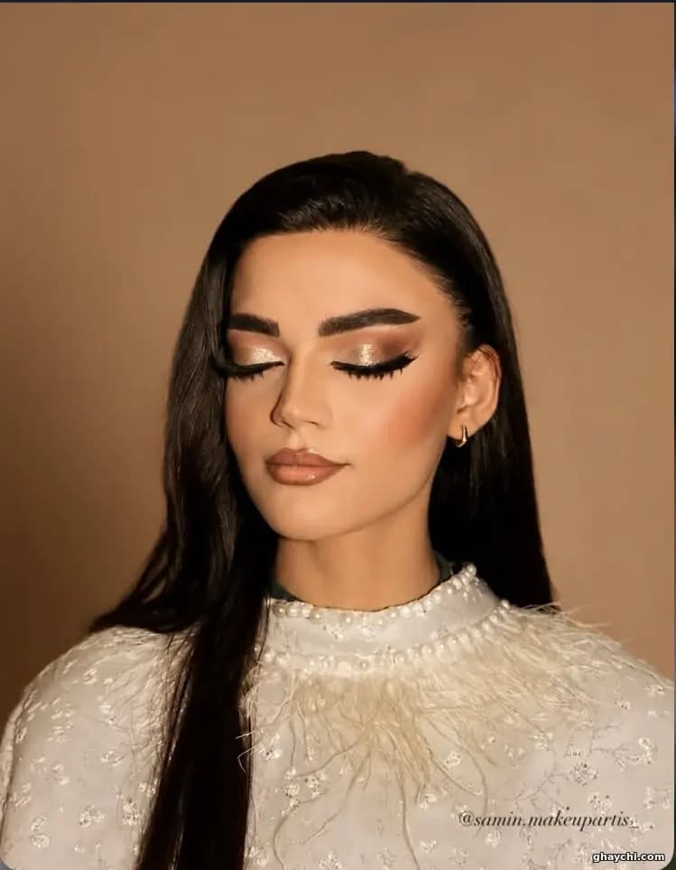 نمونه کار میکاپ — میکاپ عربی قبل و بعد زنانه در کارگر جنوبی، تهران — ثمین مجیدی