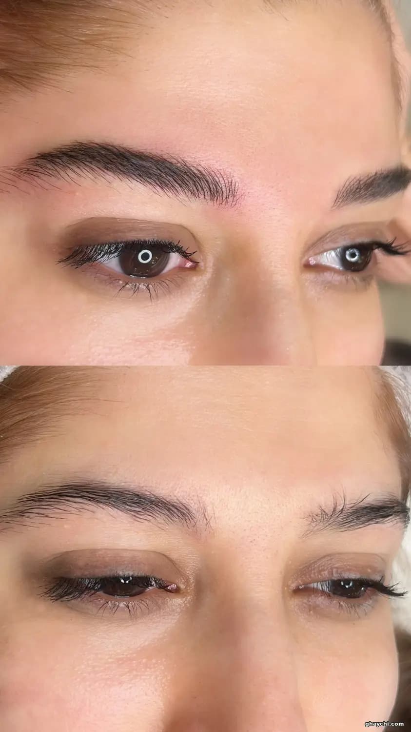 نمونه کار آرایش دائم — میکروبلیدینگ زنانه در سعادت آباد، تهران — حوری داراب