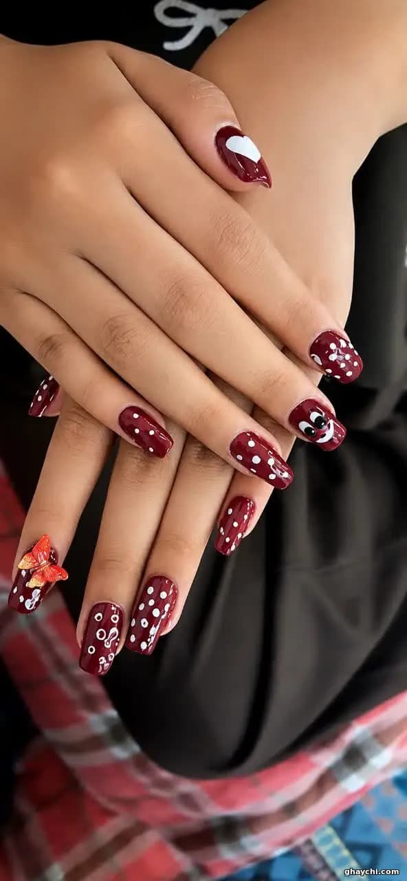 نمونه کار ناخن — کاشت ناخن زنانه در زارچ، زارچ — نگین دریس