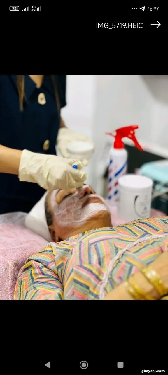 نمونه کار پوست — فیشیال صورت زنانه در قشم، قشم — مرضیه باغبانی