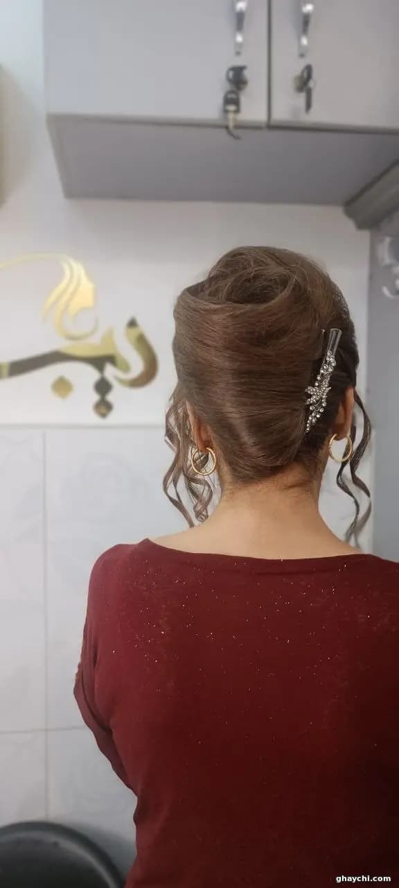 نمونه کار مو — شینیون و کرلی زنانه در رشت، رشت — سالن دیبا
