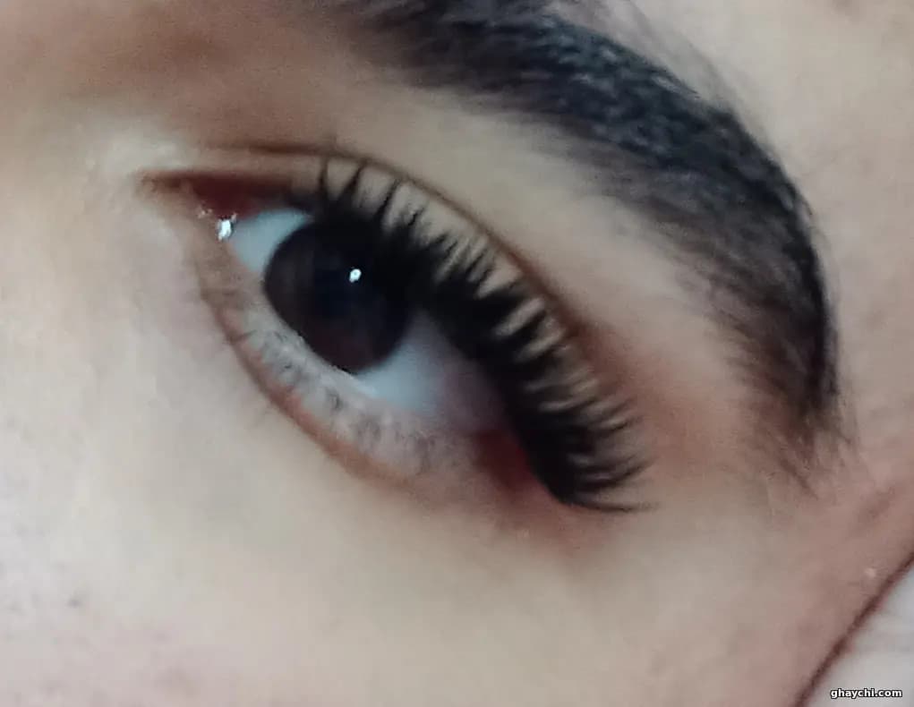 نمونه کار مژه — اکستنشن مژه قبل و بعد زنانه در کرمانشاه، کرمانشاه — آیدا قاسمی