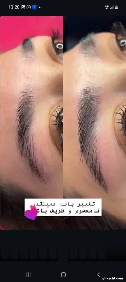 نمونه کار آرایش دائم — میکروبلیدینگ زنانه در مشهد، مشهد — فالی سلاجقه