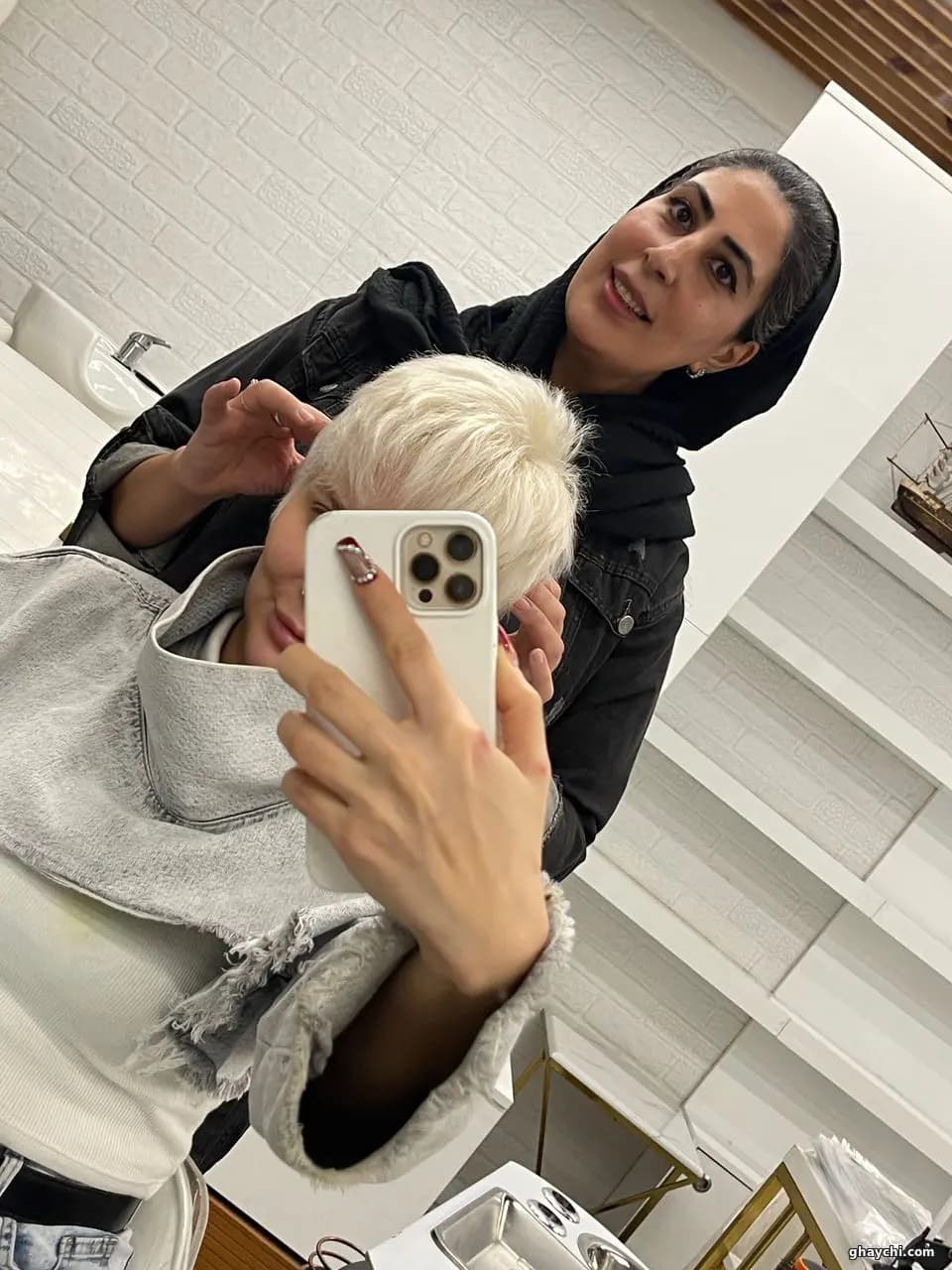 نمونه کار مو — مش و هایلایت قبل و بعد زنانه در جنت آباد جنوبی، تهران — سمیرا نبی