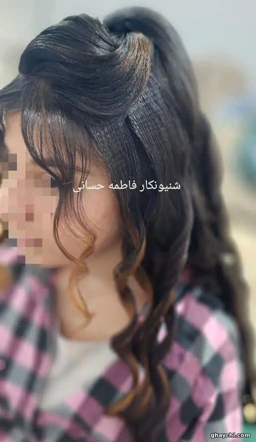 نمونه کار مو — شینیون و کرلی زنانه در گلستان، اهواز — فاطمه حسانی