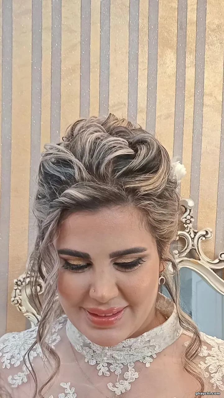 نمونه کار مو — شینیون و کرلی زنانه در کرج، کرج — زینب طیبی