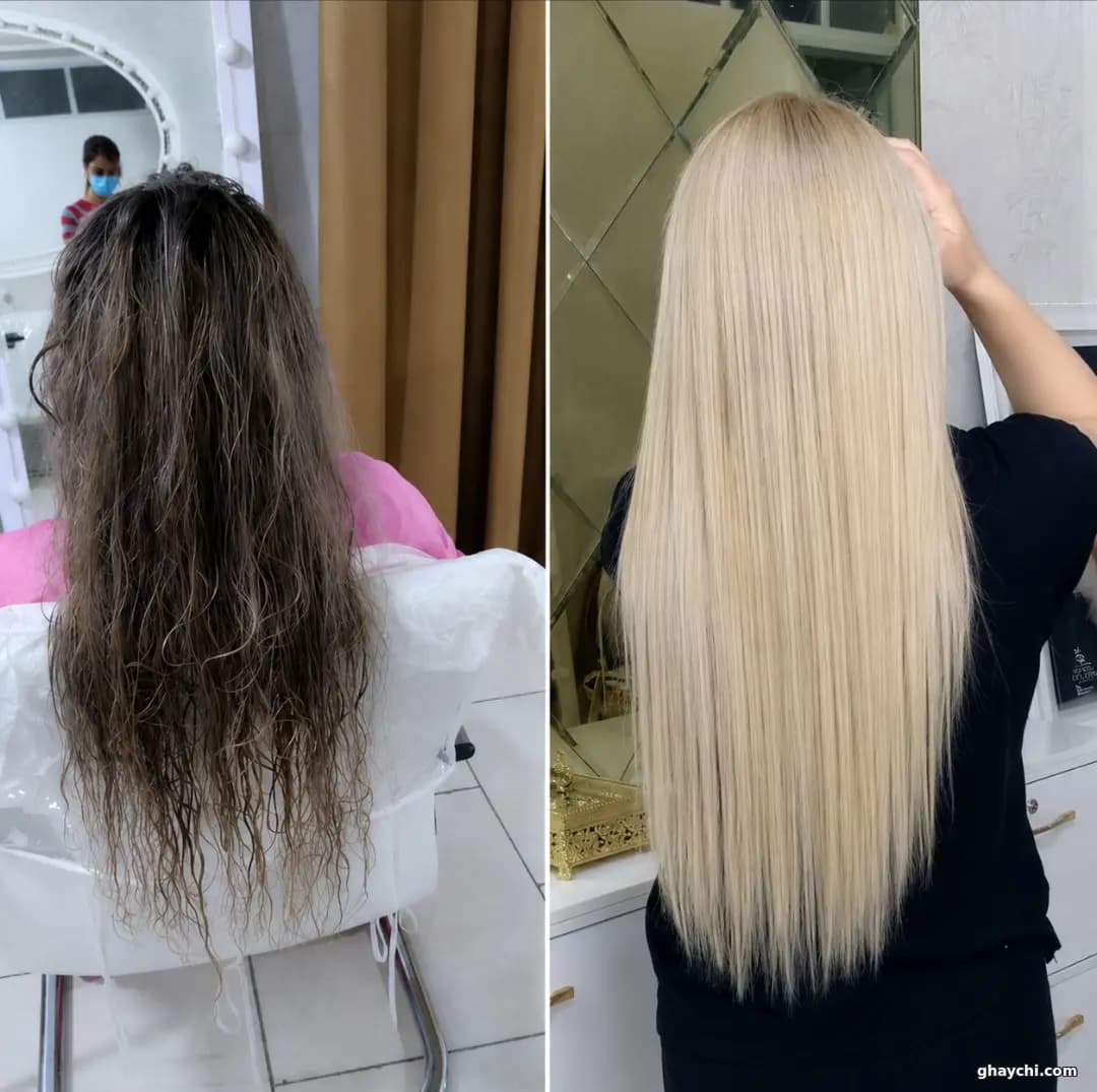 نمونه کار مو — کراتین و پروتئین تراپی زنانه در یزد، یزد — زهرا محمدی پور