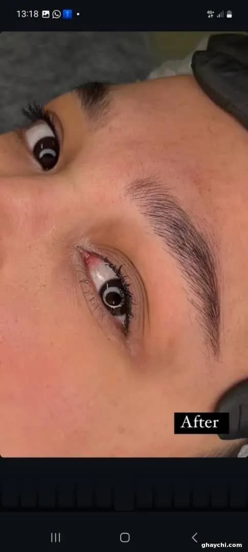 نمونه کار آرایش دائم — میکروبلیدینگ زنانه در مشهد، مشهد — فالی سلاجقه