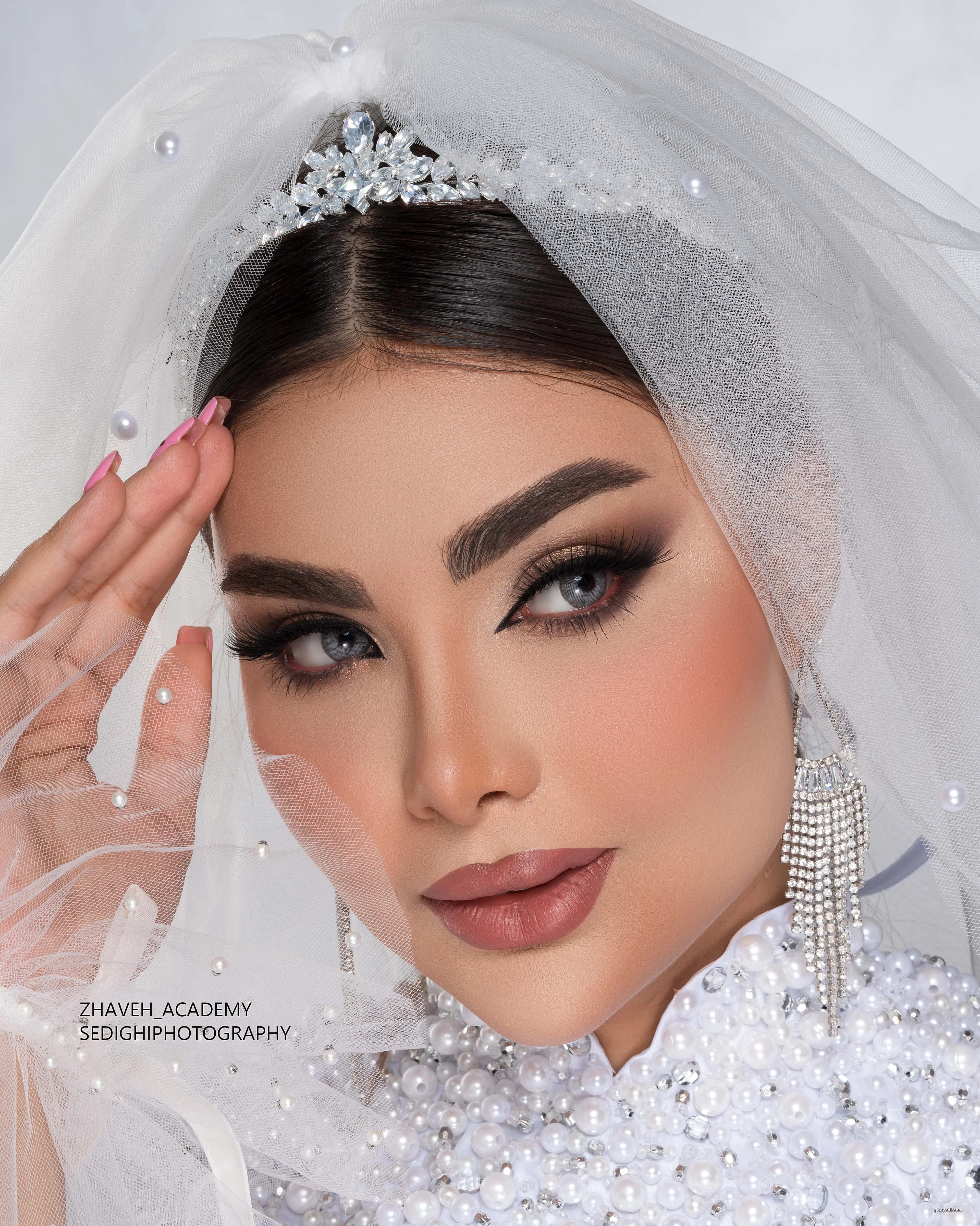 نمونه کار عروس — میکاپ عروس زنانه در جابر، اصفهان — سالن آدینه