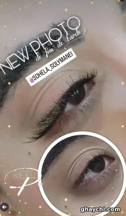 نمونه کار مژه — اکستنشن مژه زنانه در پاداد شهر، اهواز — سهیلا سلیمانی