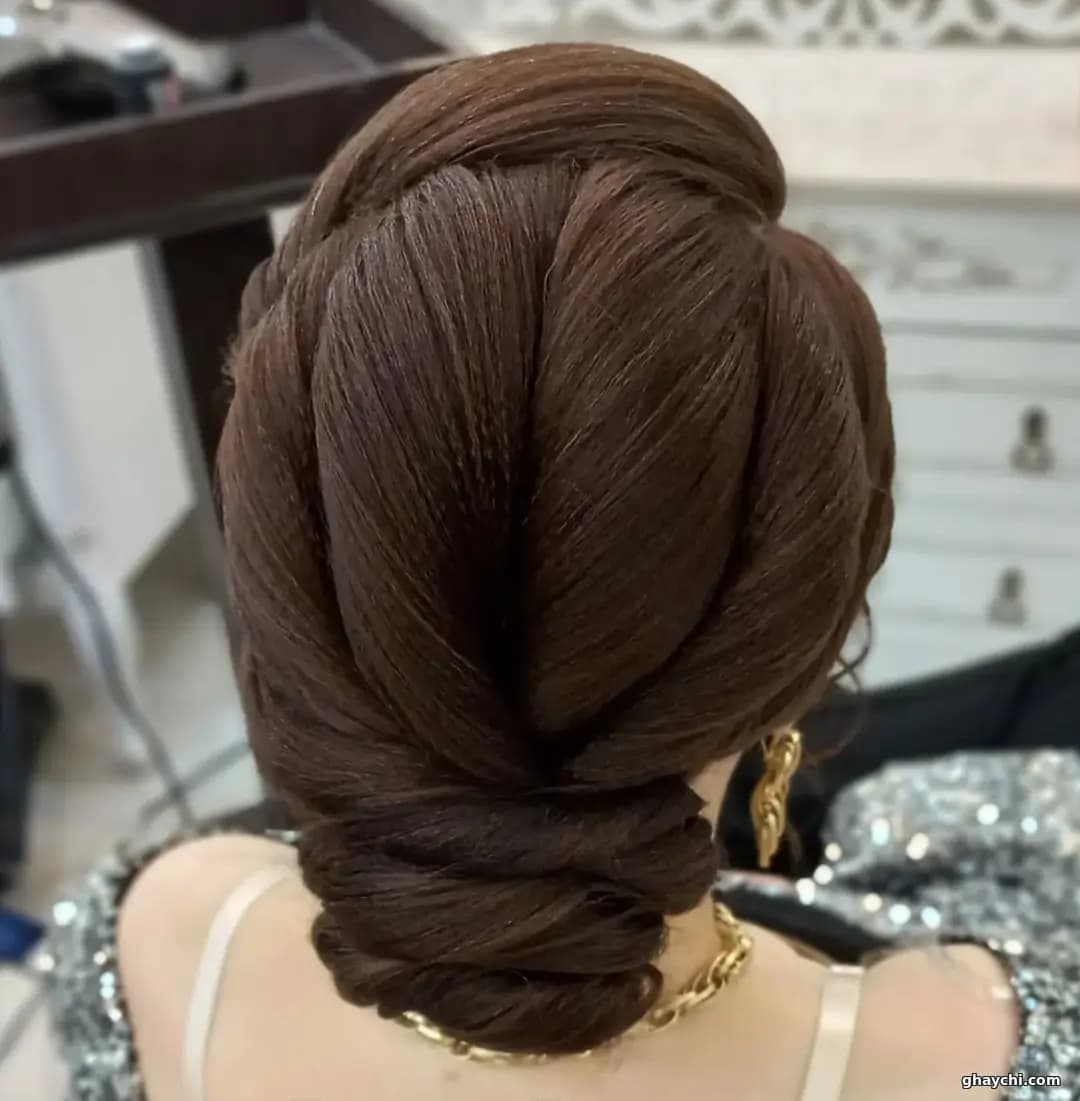 نمونه کار مو — شینیون و کرلی زنانه مرضیه ناصری