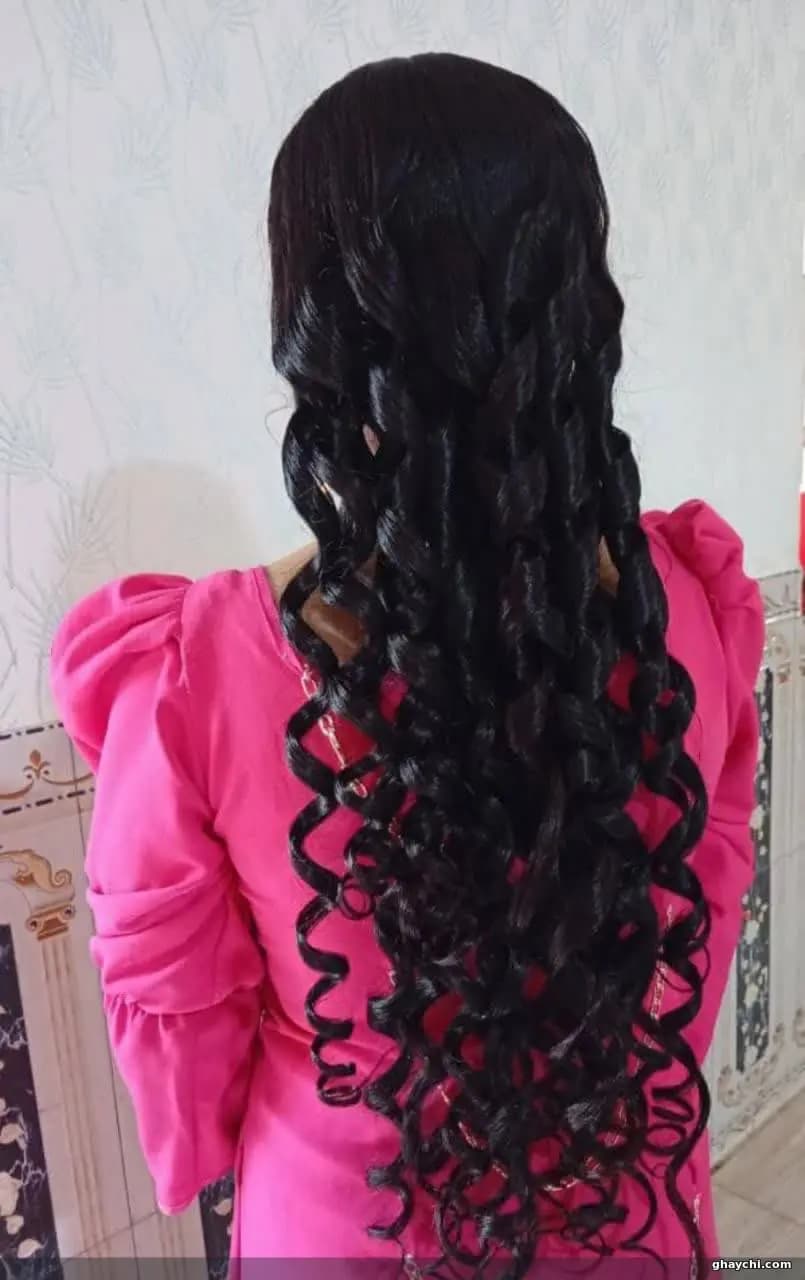 نمونه کار مو — شینیون و کرلی زنانه در گلستان، اهواز — فاطمه حسانی
