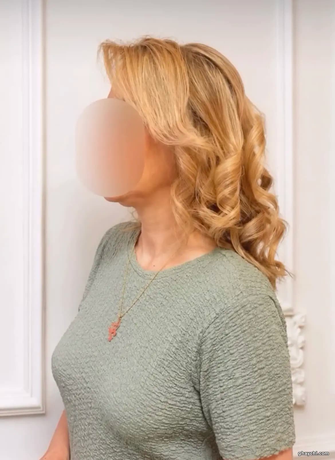نمونه کار مو — شینیون و کرلی زنانه در پاسداران، تهران — مژده قانع پور