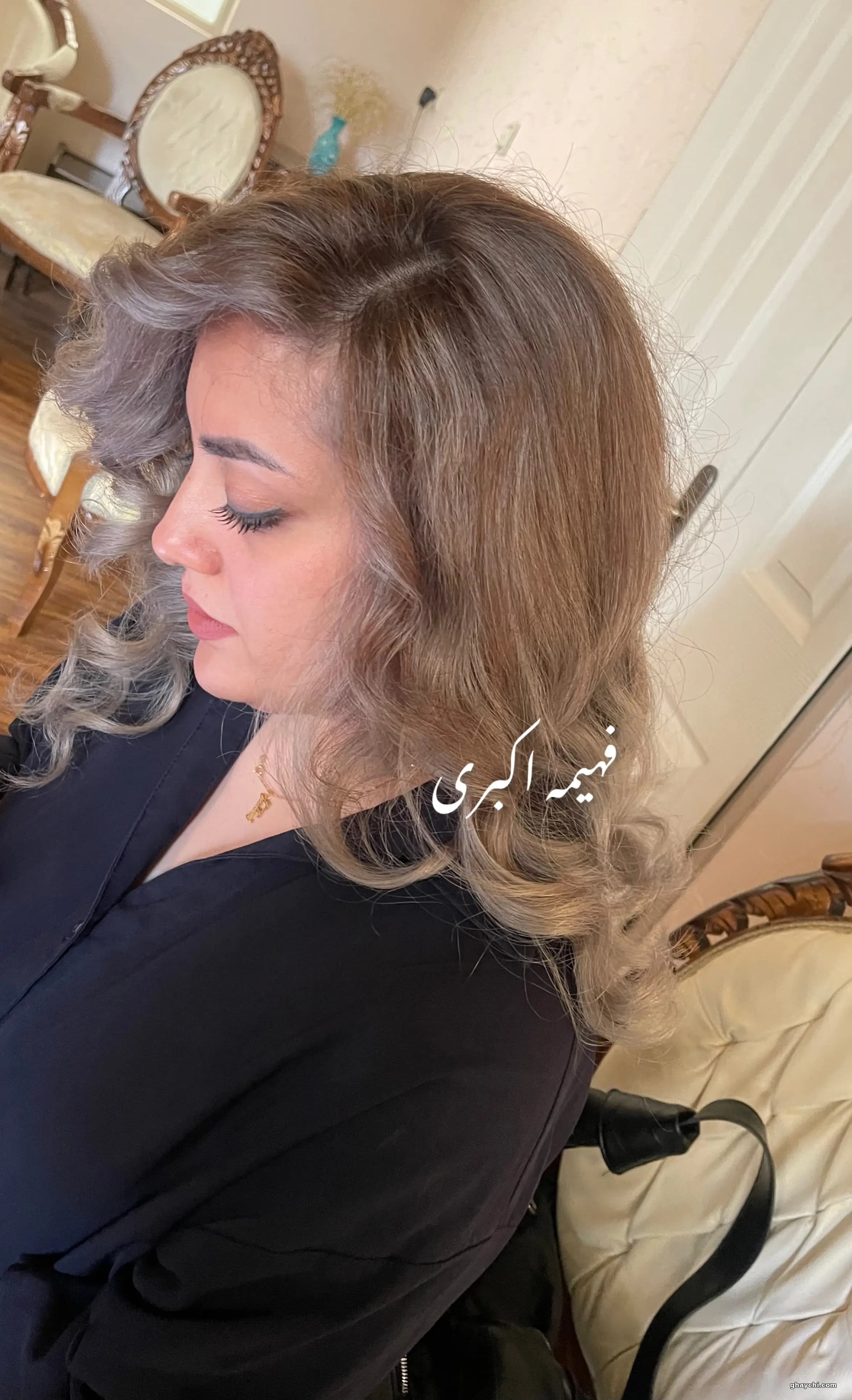 نمونه کار مو — مش و هایلایت زنانه در اراک — سالن زیبایی تخصصی فهیمه اکبری