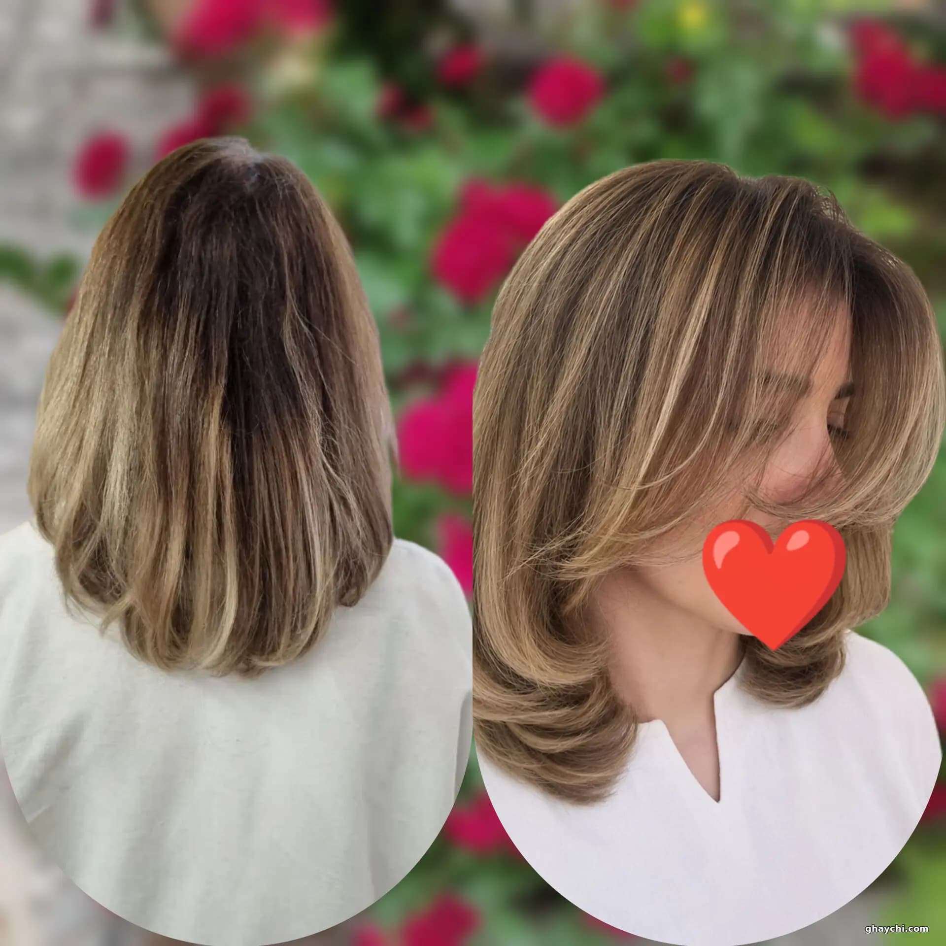نمونه کار مو — کوتاهی و کپ مو قبل و بعد زنانه در  خیابان بهار، تبریز — فاطمه تبریزی