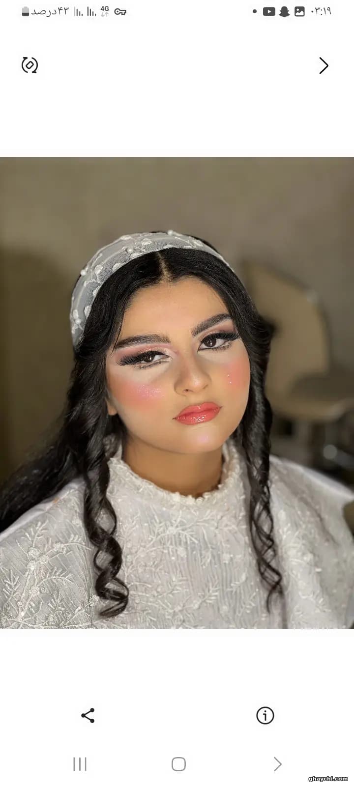 نمونه کار عروس — میکاپ عروس قبل و بعد زنانه در کمال شهر، کمال شهر — انتظار شرهانی