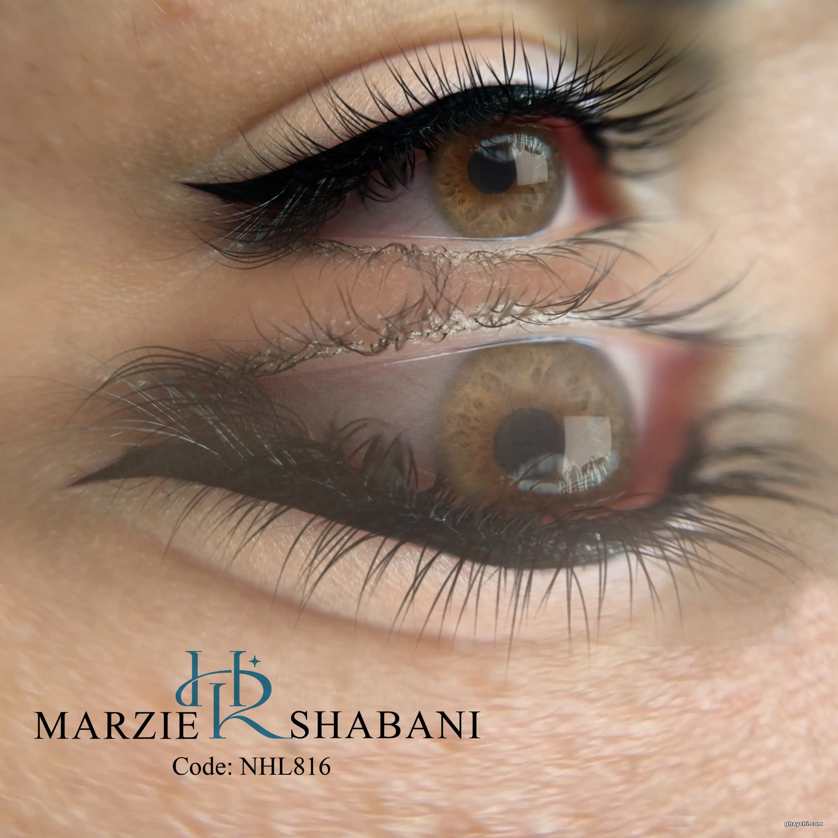 نمونه کار آرایش دائم — خط چشم دائم زنانه در یزد، یزد — مرضیه شعبانی