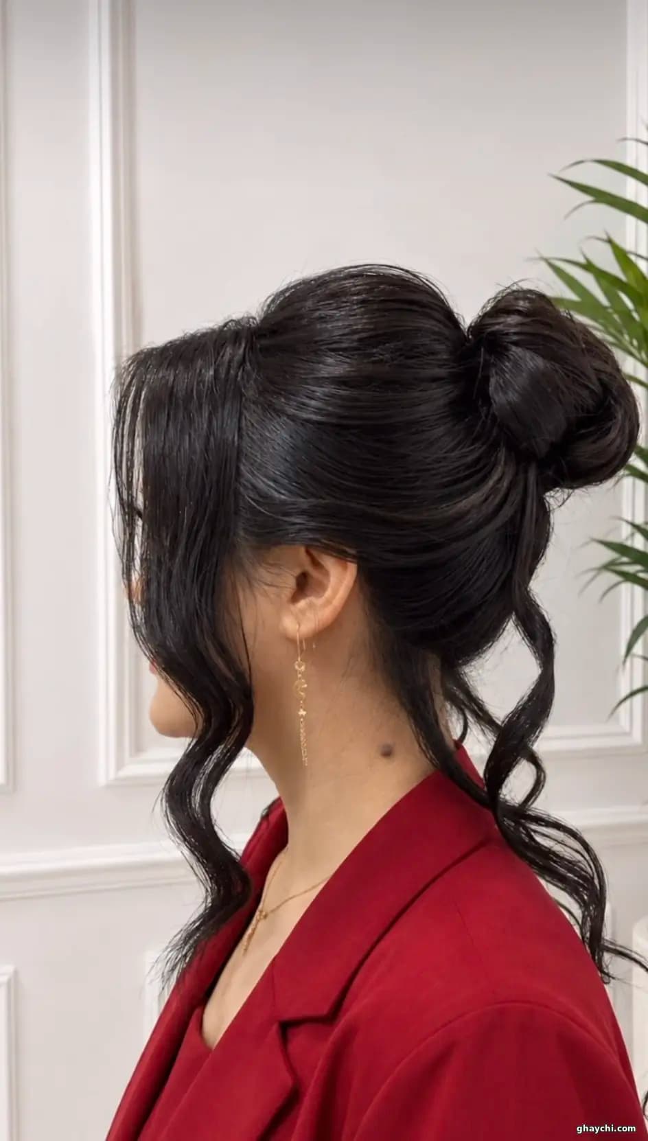 نمونه کار مو — شینیون و کرلی زنانه در پاسداران، تهران — مژده قانع پور