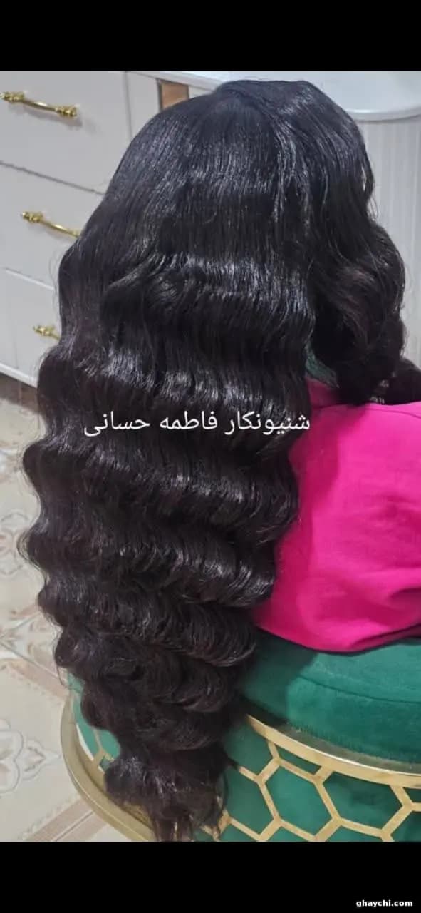 نمونه کار مو — شینیون و کرلی زنانه در گلستان، اهواز — فاطمه حسانی