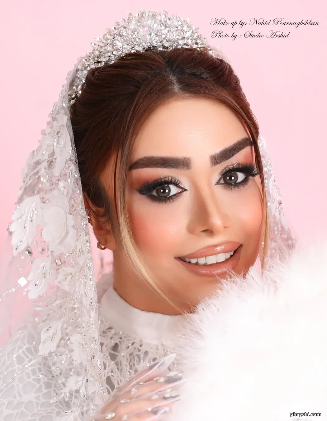 نمونه کار عروس — میکاپ عروس زنانه در جابر، اصفهان — سالن آدینه