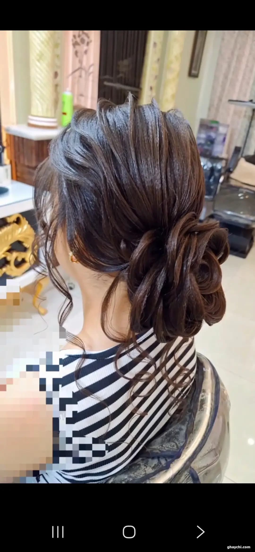 نمونه کار مو — شینیون و کرلی زنانه در قم، قم — زهرا وکیل زاده