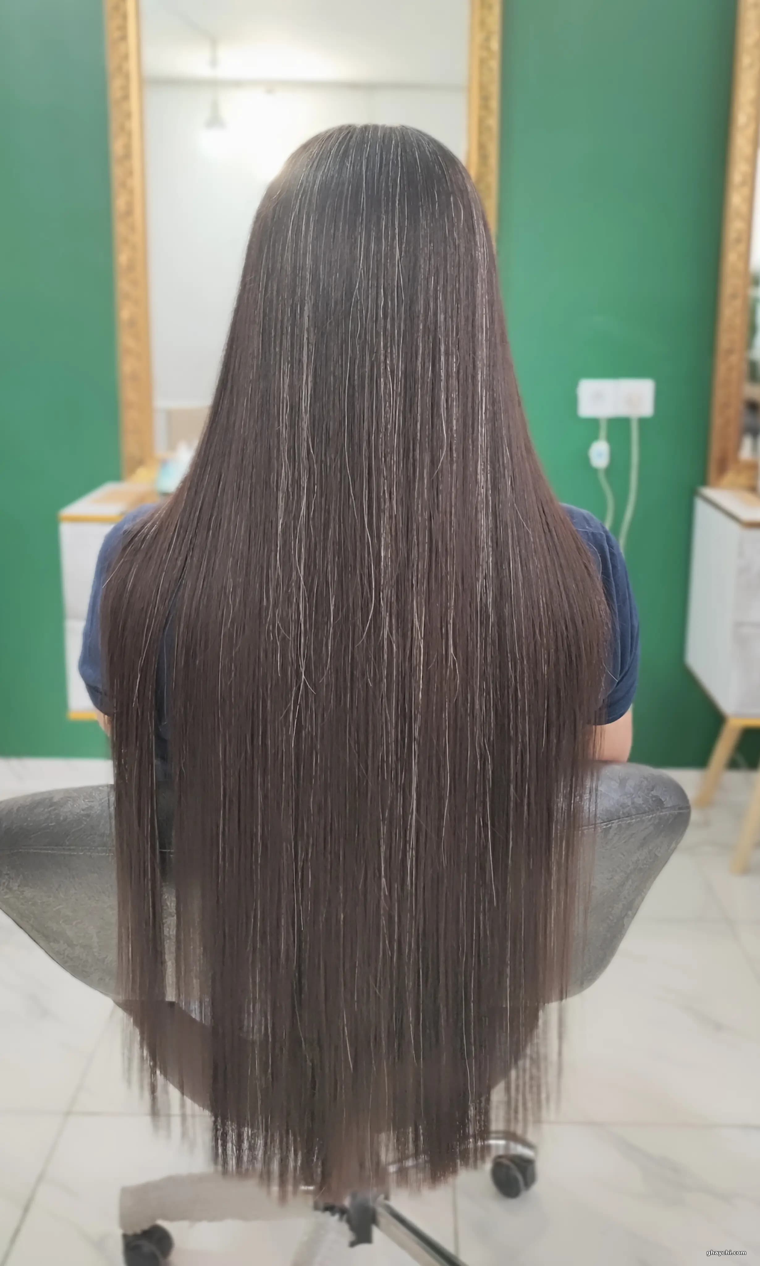 نمونه کار مو — کراتین و پروتئین تراپی قبل و بعد زنانه در اسلامشهر، اسلامشهر — یکتا
