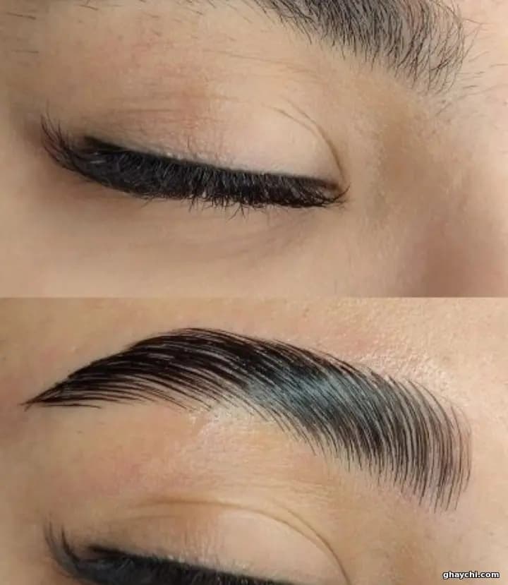 نمونه کار ابرو — لیفت ابرو زنانه در سده لنجان، سده لنجان — ریحانه بچاری