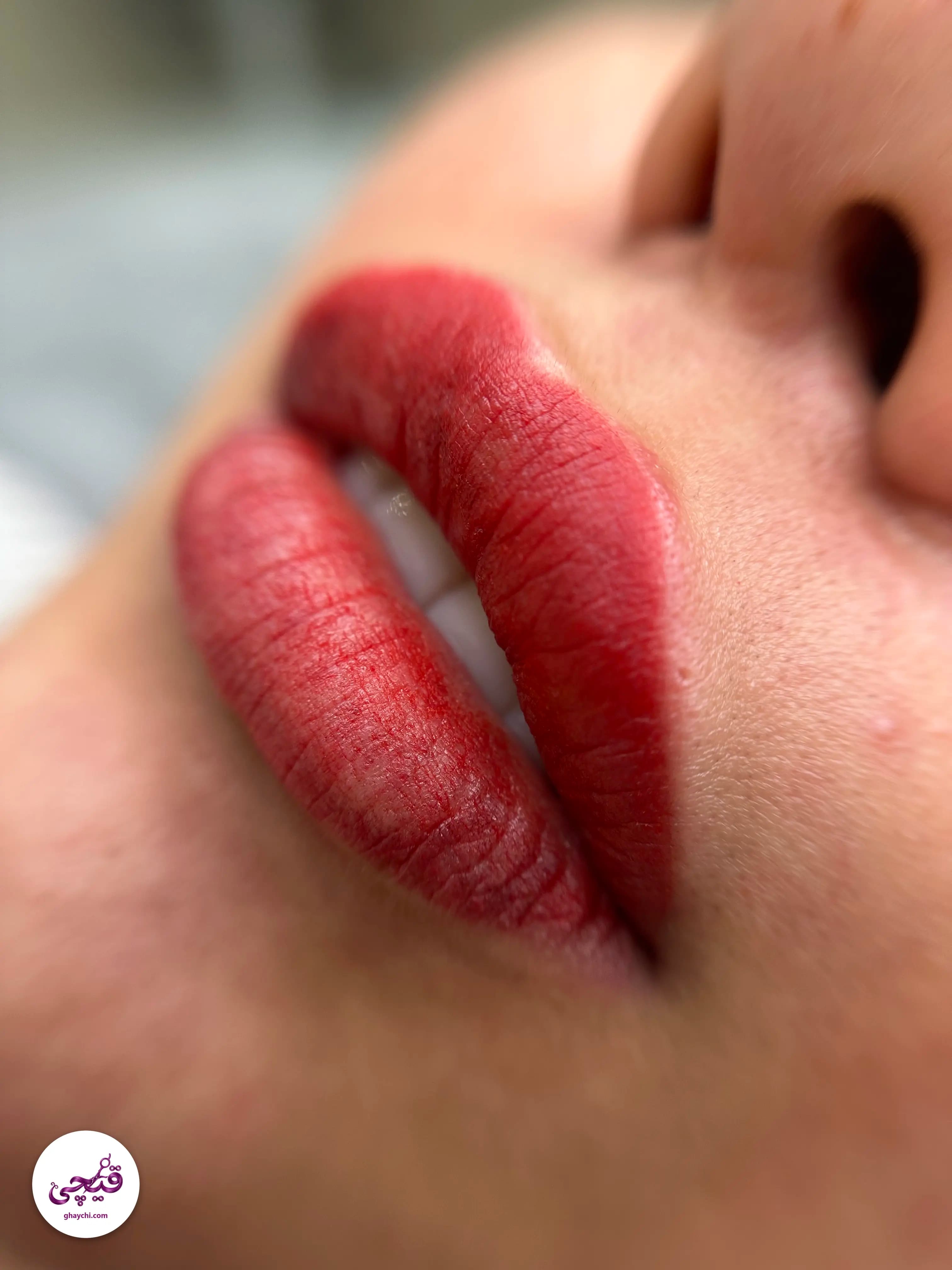 نمونه کار آرایش دائم — آرایش دائم بدن و صورت قبل و بعد زنانه در یزد، یزد — مبینا حسن زاده
