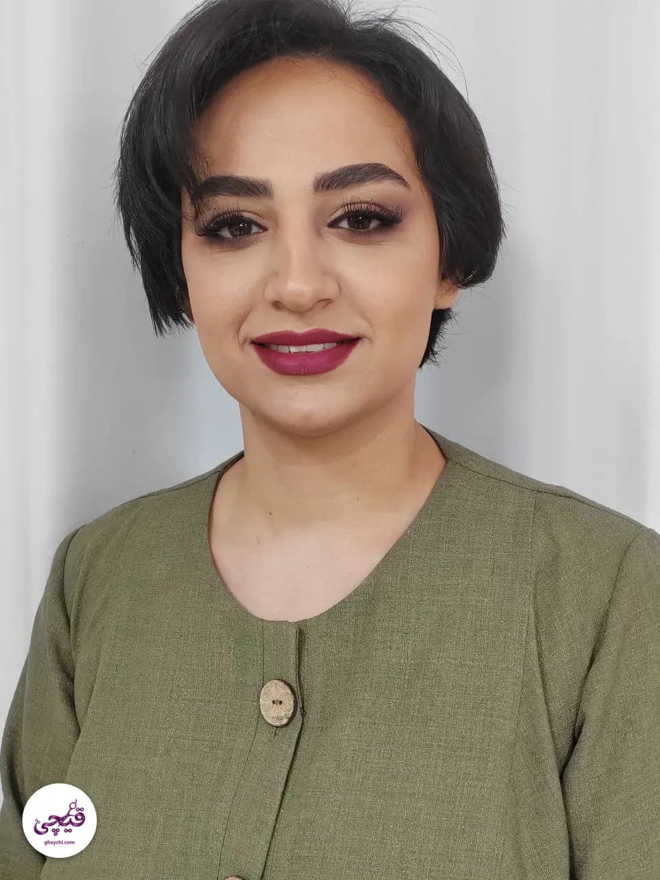 نمونه کار میکاپ — میکاپ لایت قبل و بعد زنانه در یزد، یزد — فاطمه برخورداری