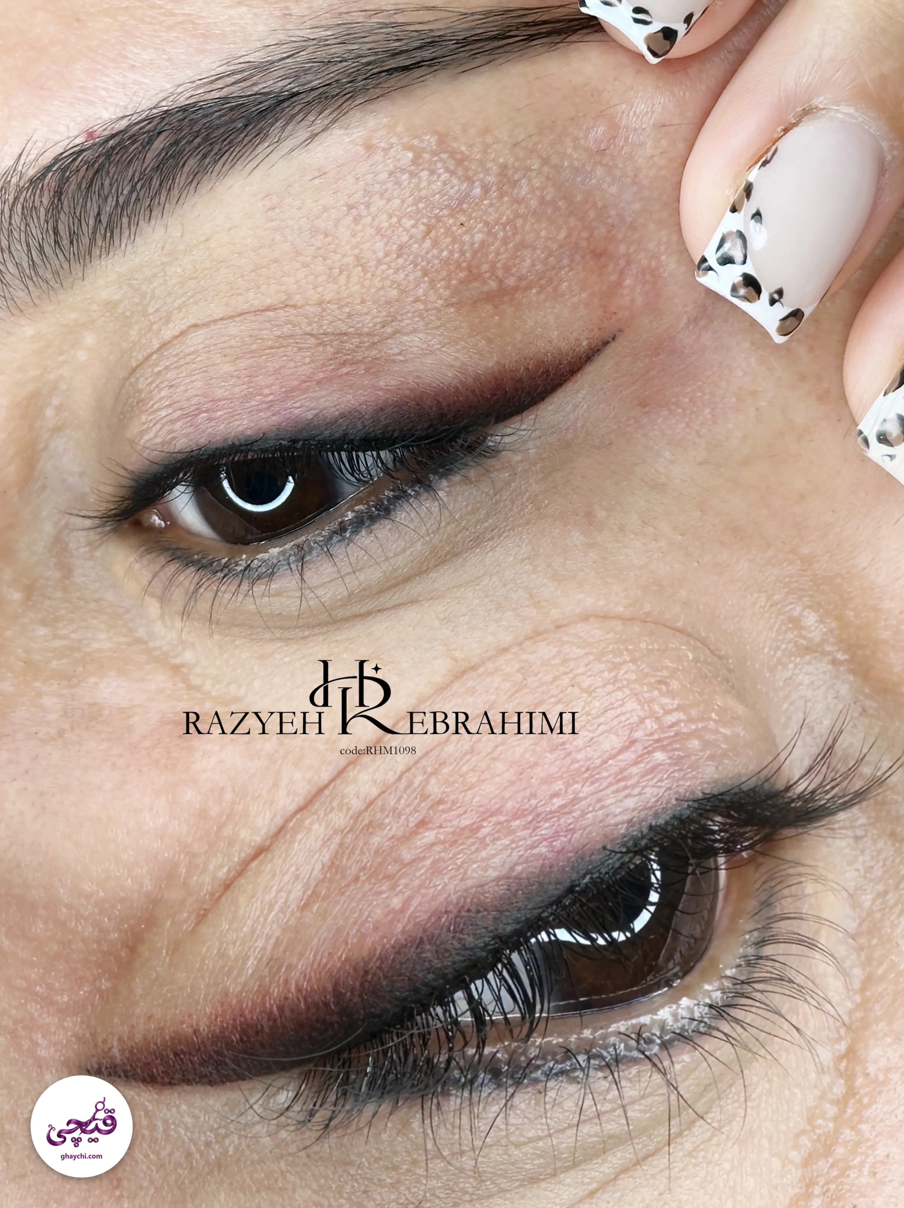 نمونه کار آرایش دائم — آرایش دائم بدن و صورت قبل و بعد زنانه در خیابان آزادگان( سعادت آباد)، اصفهان — راضیه ابراهیمی
