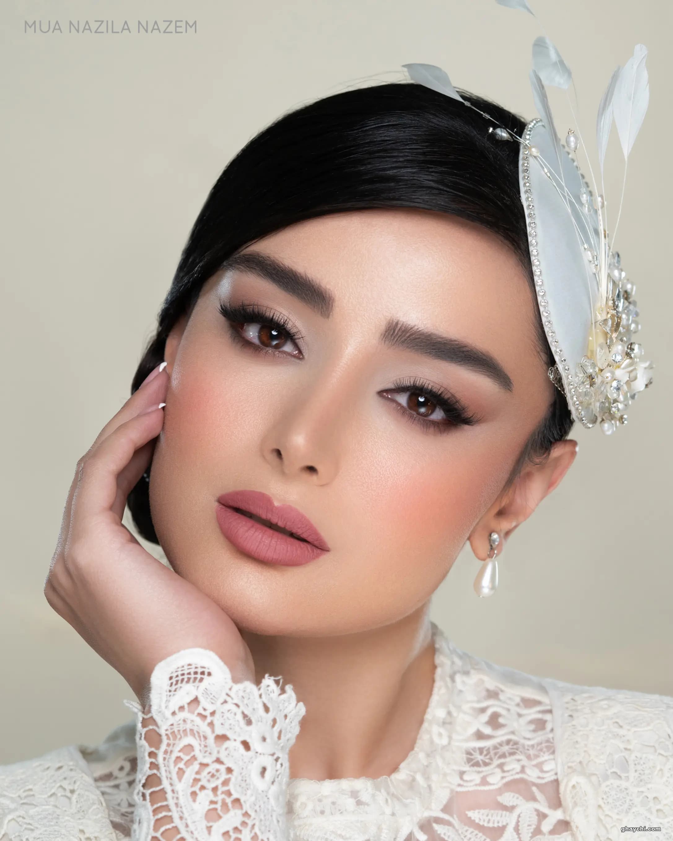 نمونه کار عروس — میکاپ عروس قبل و بعد زنانه در نیاوران، تهران — نازیلا ناظم