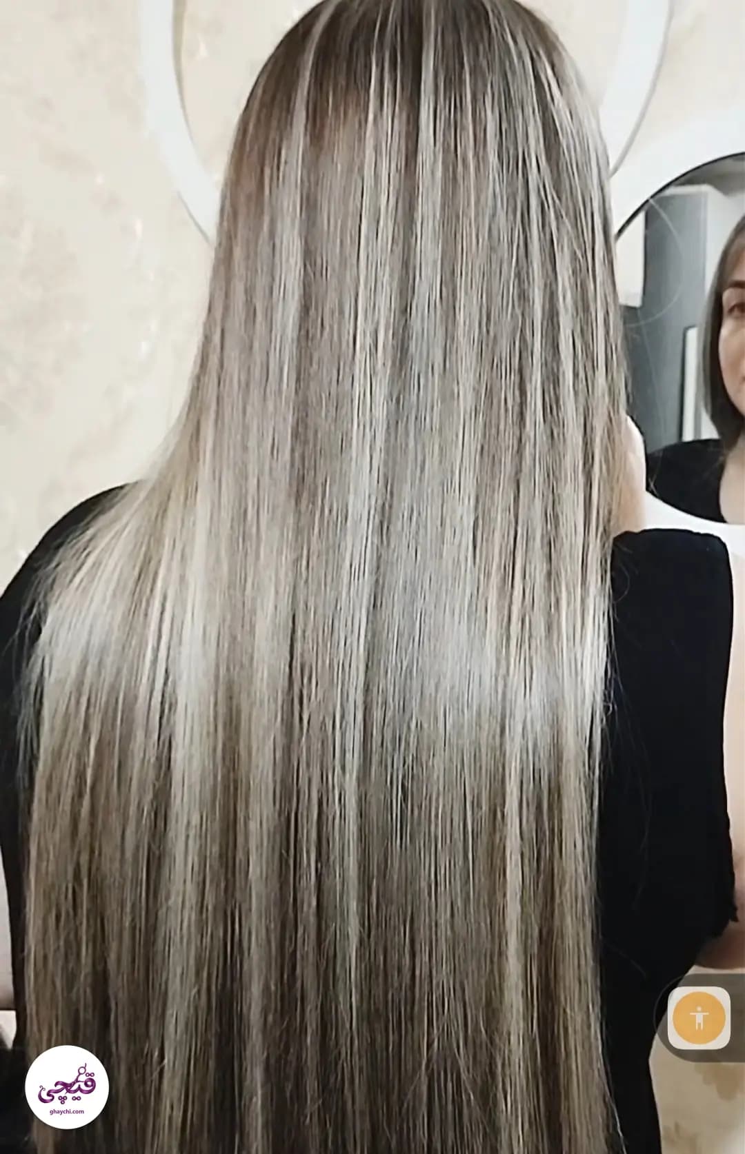نمونه کار مو — دکلره و رنگ مو قبل و بعد زنانه در فلاح، تهران — سارا جوادی