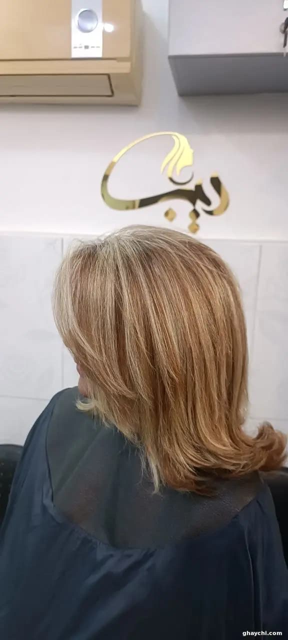 نمونه کار مو — مش و هایلایت زنانه در رشت، رشت — سالن دیبا