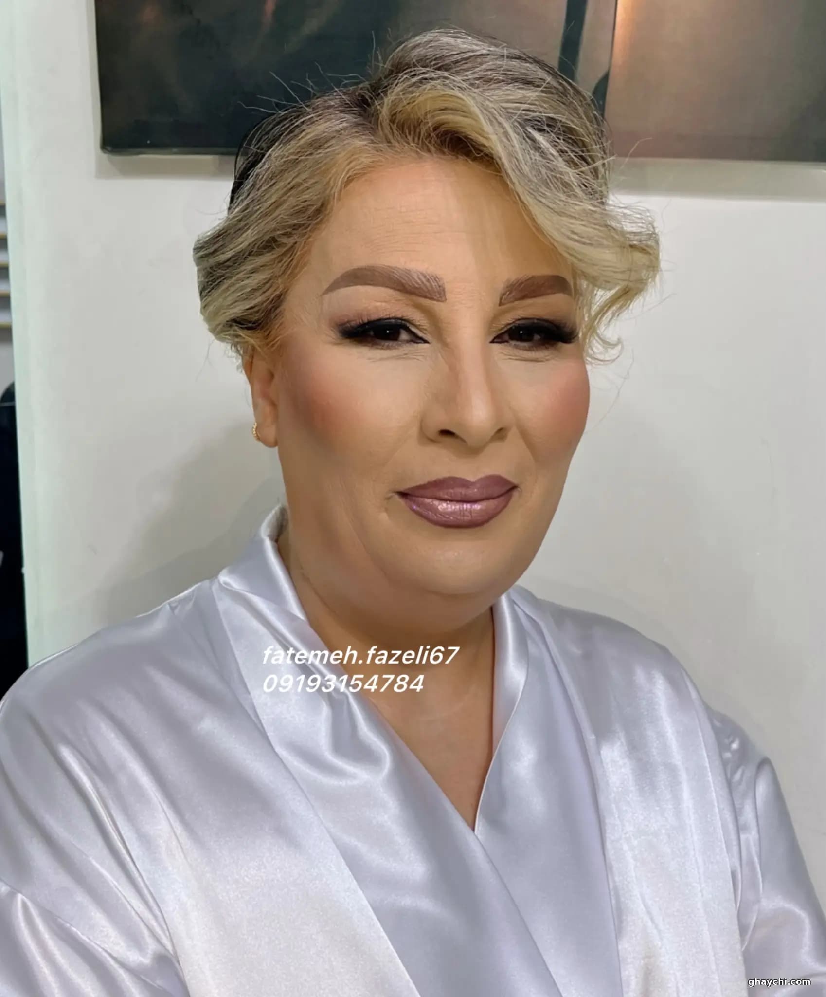 نمونه کار عروس — میکاپ عروس قبل و بعد زنانه در خیابان هفده شهریور، تهران — فاطمه پیری فاضلی