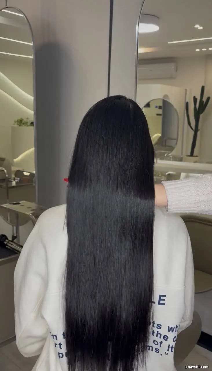 نمونه کار مو — کراتین و پروتئین تراپی زنانه در رشت، رشت — نرجس اکبرزاده