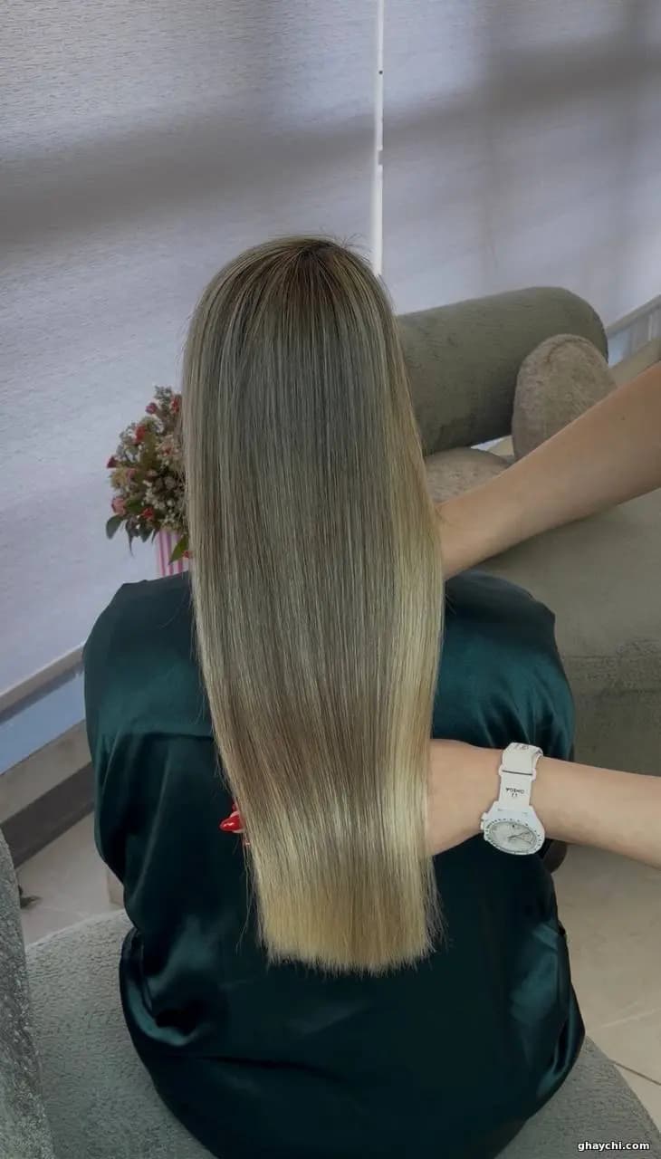 نمونه کار مو — کراتین و پروتئین تراپی زنانه در رشت، رشت — نرجس اکبرزاده