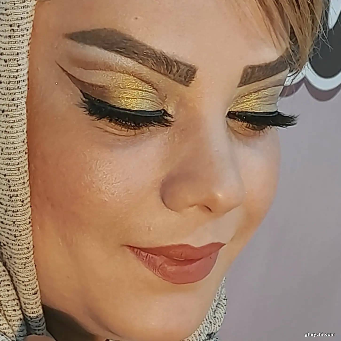 نمونه کار عروس — میکاپ عروس قبل و بعد زنانه در خیابان مهدی، مشهد — فاطمه غلامی زاوه