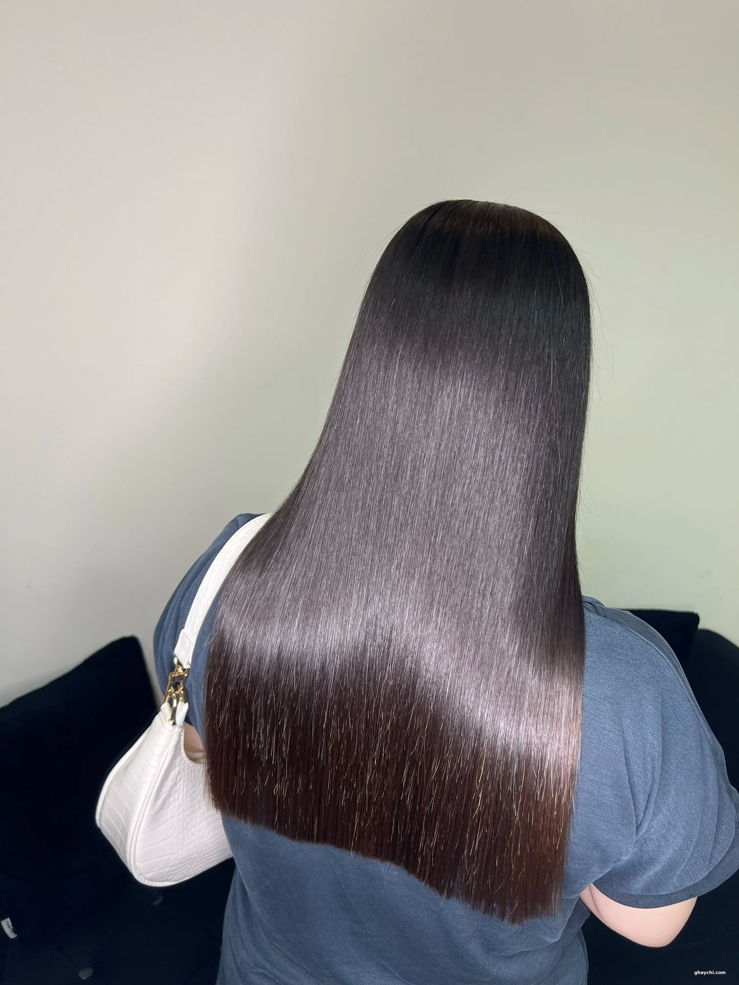 نمونه کار مو — کراتین و پروتئین تراپی زنانه سالن زیبایی مجلل