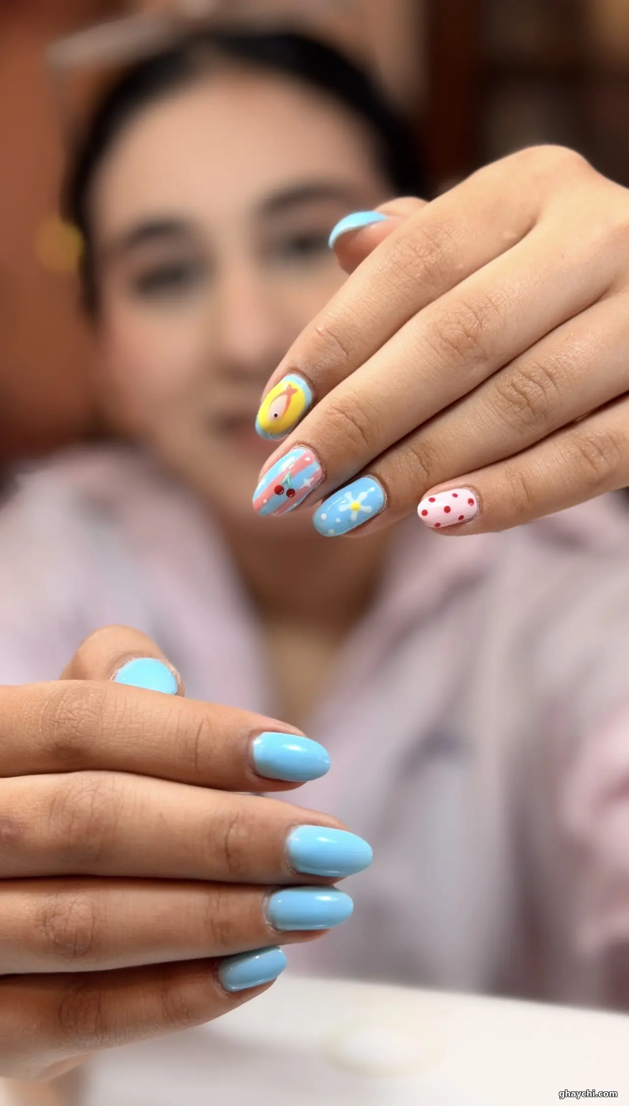 نمونه کار ناخن — لمینت ناخن زنانه در سعادت آباد، تهران — سالن تخصصی ناخن و مژه ماندانا طاهری