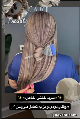 نمونه کار مو — دکلره و رنگ مو زنانه در قزوین، تهران — سالن زیبایی الهه