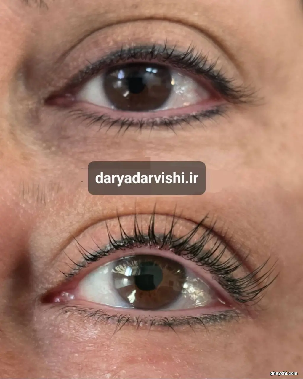 نمونه کار مژه — اکستنشن مژه زنانه در امیر آباد، تهران — سالن دریا درویشی