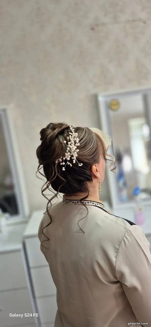 نمونه کار مو — شینیون و کرلی زنانه در تبریز، تبریز — رخ آرا