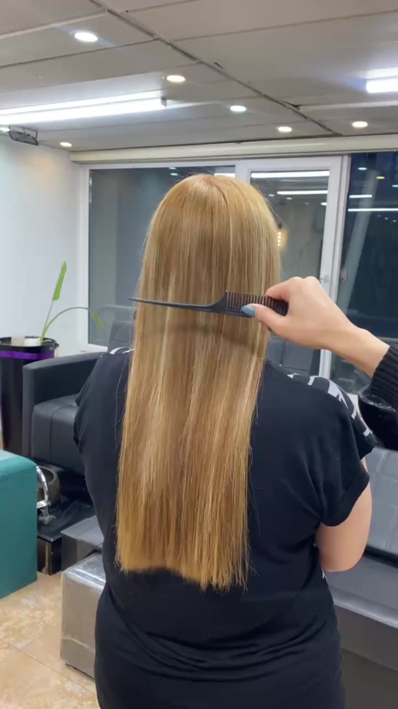 نمونه کار مو — کراتین و پروتئین تراپی ویدئو زنانه در اکباتان، تهران — پریا حیدری